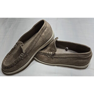 J Crew crewcuts Boys Kids Sueded Loafers 10 Tan BX411 J.Crew Dress Shoes